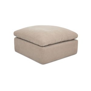 Moe's Cates Ottoman Pebble, Frameless Foam Design