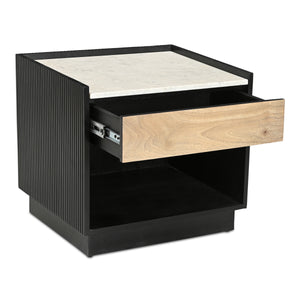Carter Nightstand with Marble Top