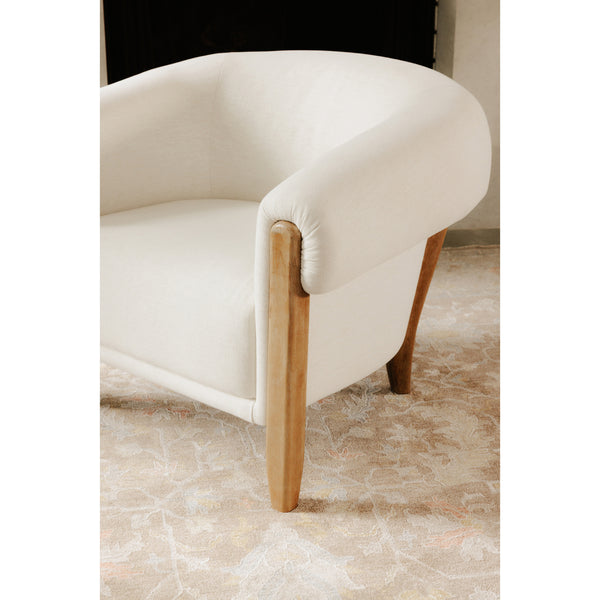 Jones Accent Chair with Rubber Wood Legs