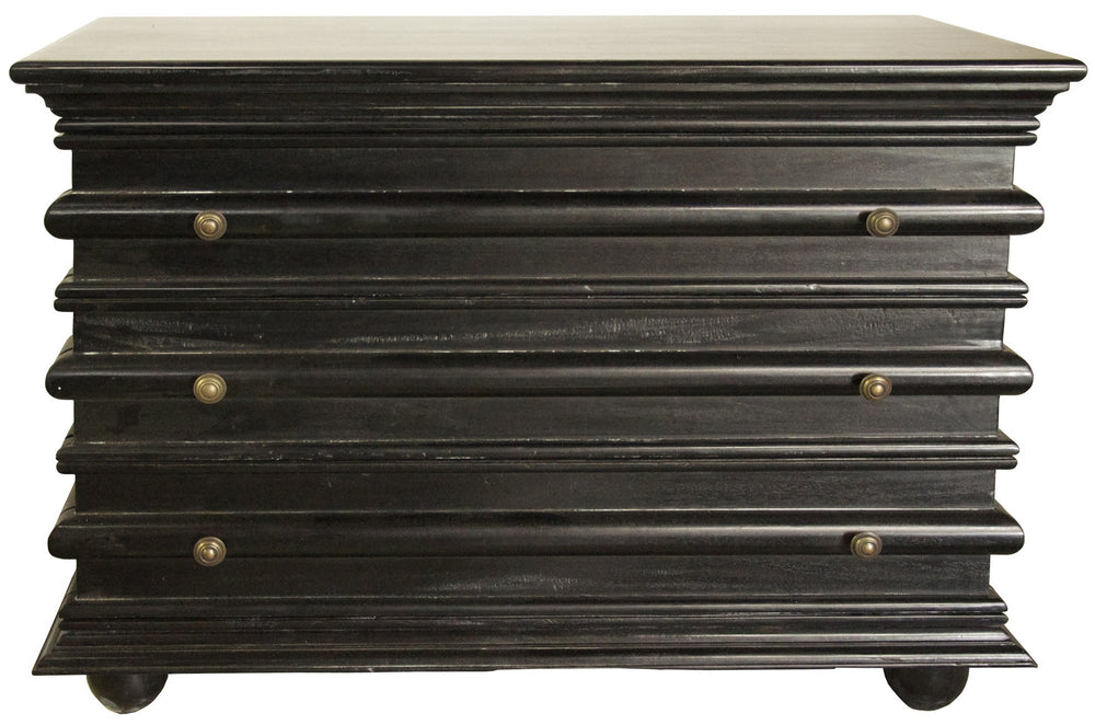 Ascona Small Chest, Hand Rubbed Black