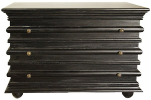 Ascona Small Chest, Hand Rubbed Black