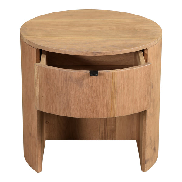 Moe's Theo One Drawer Nightstand in Natural Oak