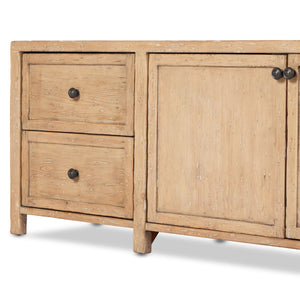 Gaines Media Console In Aged Light Pine