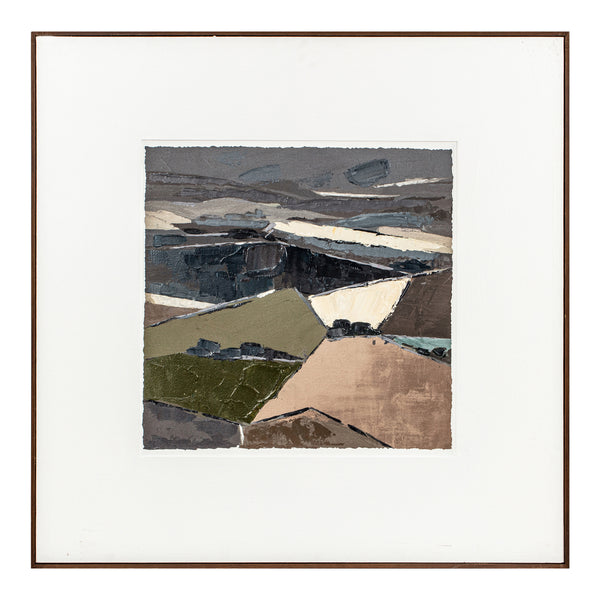 Moe's Vale Framed Painting in Multicolor