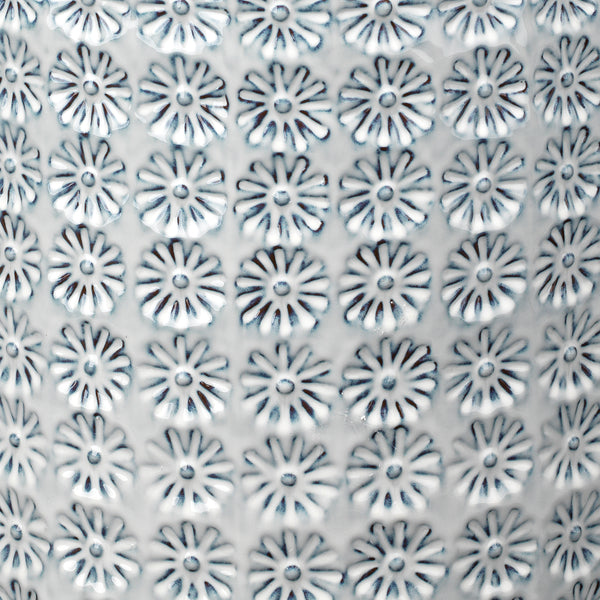 Wildflower Indoor/Outdoor Ceramic Side Table, Blue