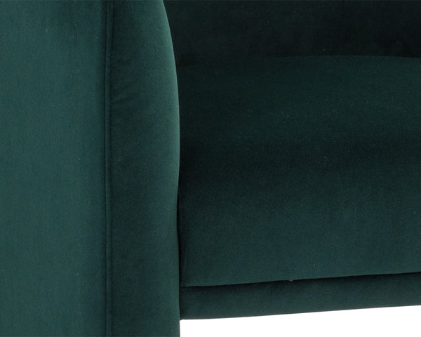 JAIME LOUNGE CHAIR - MEG DARK EMERALD