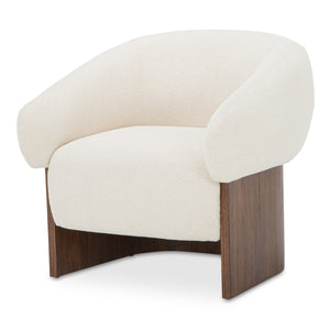 Moe's Otto Accent Chair in Flecked Cream