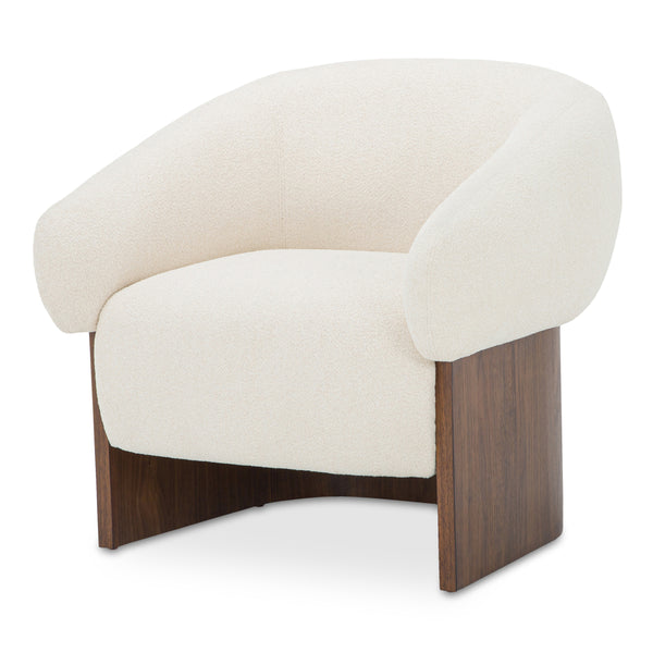 Moe's Otto Accent Chair in Flecked Cream