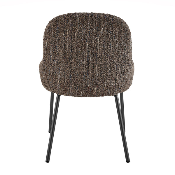 Katrisa KD Boucle Dining Side Chair, Zenith Brown