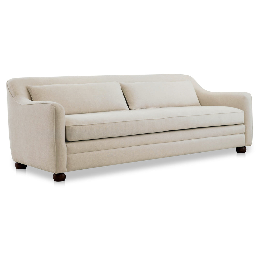 Moe's Amira Sofa in Oat Beige - Polyester Upholstery