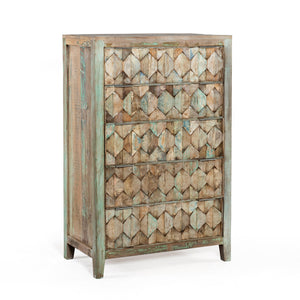 Ibiza Tall Chest 5 Drawer