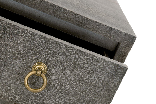 Strand Shagreen 3-Drawer Nightstand