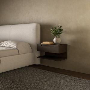 Jonah Floating Nightstand in Dark Brown