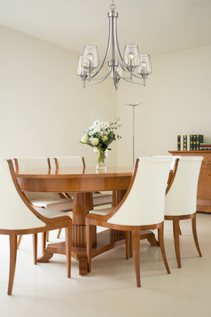 Joliet 5 Light Chandelier in Brushed Nickel Finish