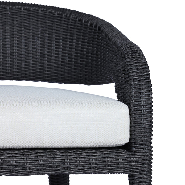 Hawkins Outdoor Dining Chair in Vintage Coal