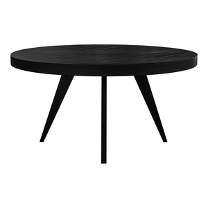 Moe's Parq 60" Round Dining Table Black Acacia