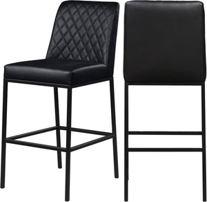 Bernard Stool In Black Faux Leather