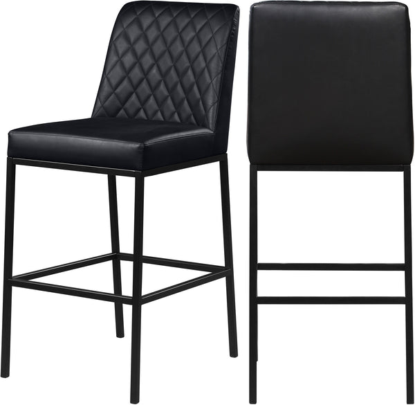 Bernard Stool In Black Faux Leather