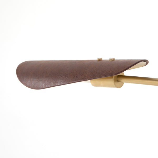 Astrid Double Pendant-D Brown Leather