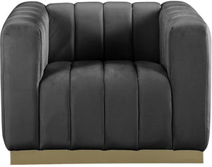 Francis Chair In Grey Velvet