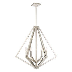 Breezy Point AC10686PN Chandelier in Polished Nickel