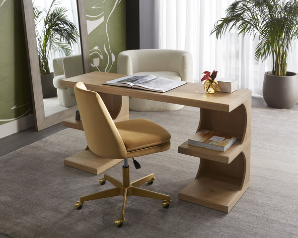 BERGET OFFICE CHAIR - GOLD SKY