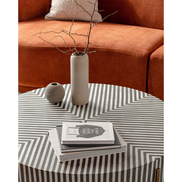 Moe's Chameau Large Coffee Table in Black/White