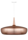 Clava Dine Hardwired Pendant in Copper with White Cord