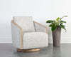 TASIA SWIVEL LOUNGE CHAIR - MERINO COTTON