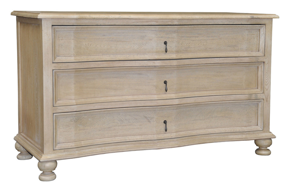Curved Front 3 Drawer Chest