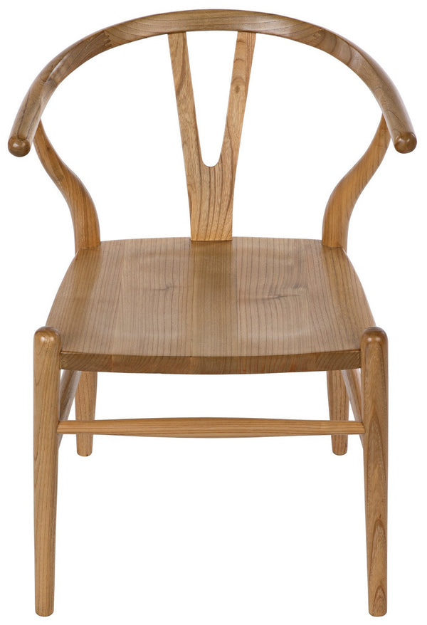 Zola Sungkai/Mindi Wood Chair in Clear Coat Semi-Gloss Finish