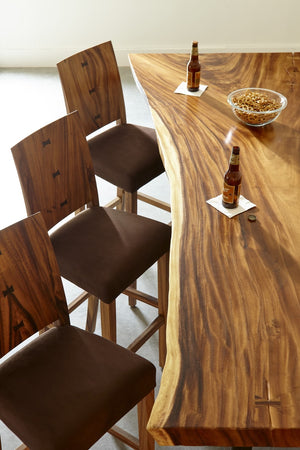 Origins Bar Stool, Chamcha Wood, Natural