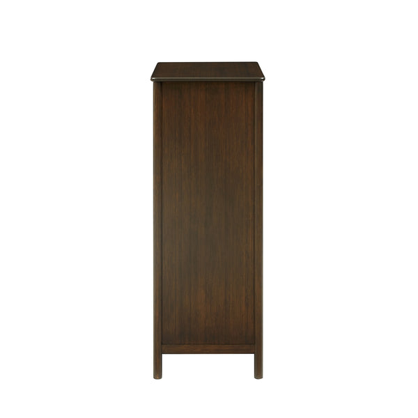Weston Five Drawer Chest, Black Walnut