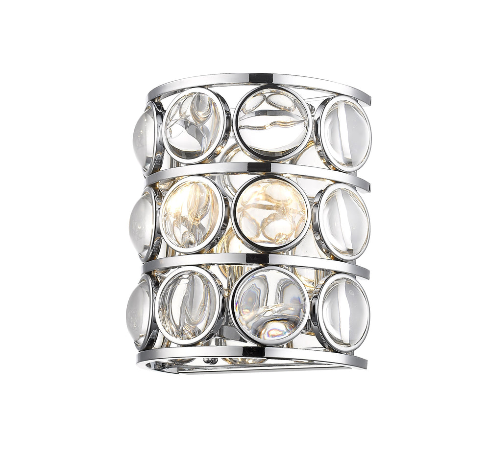 Eternity 2 Light Wall Sconce in Chrome Finish