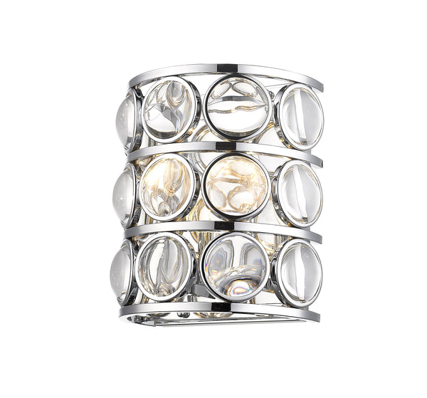 Eternity 2 Light Wall Sconce in Chrome Finish