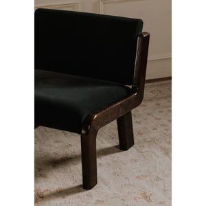 Moe's Edie Accent Chair Black Faux Mohair