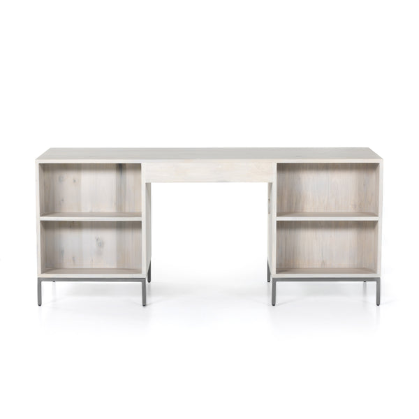 Trey Executive Desk In Dove Poplar