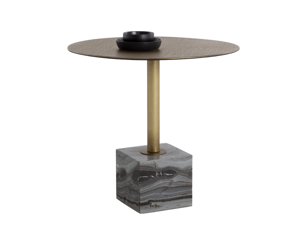 KATA BISTRO TABLE - GREY MARBLE - 32"