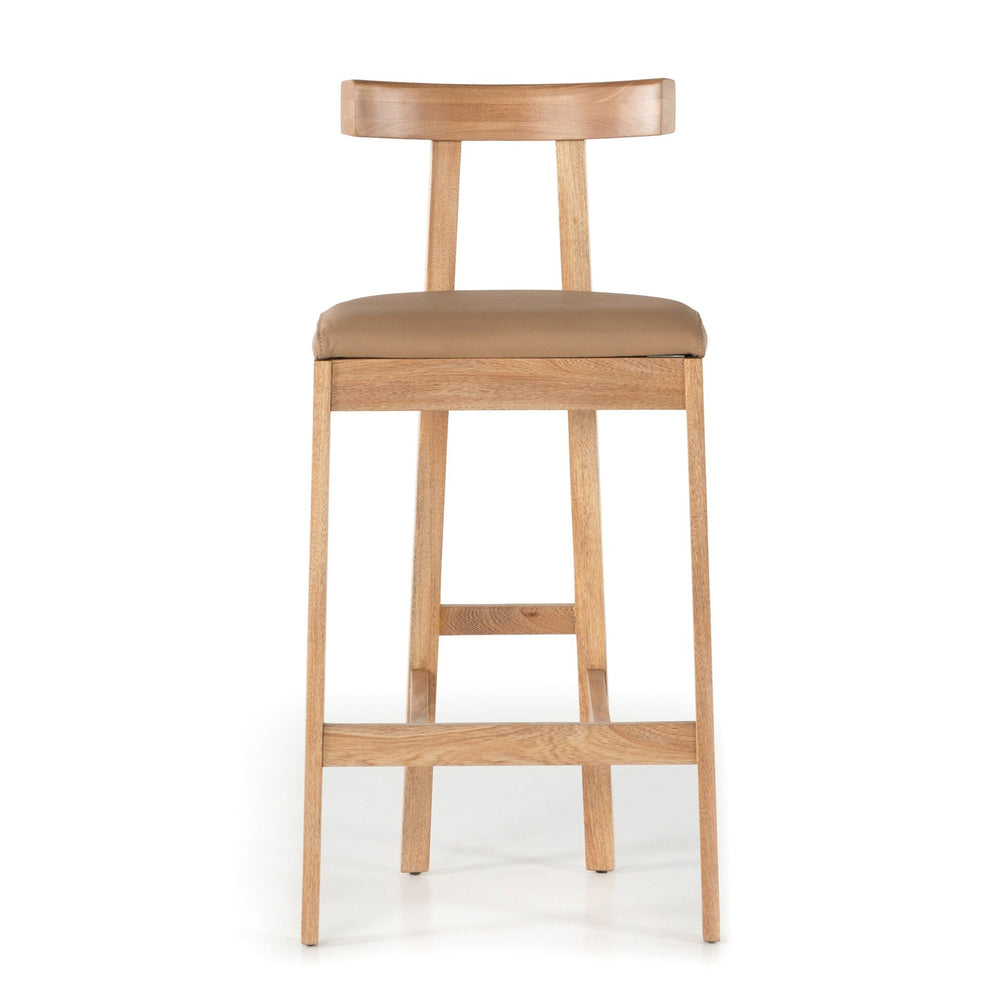 Tex Bar + Counter Stool - Natural Leather