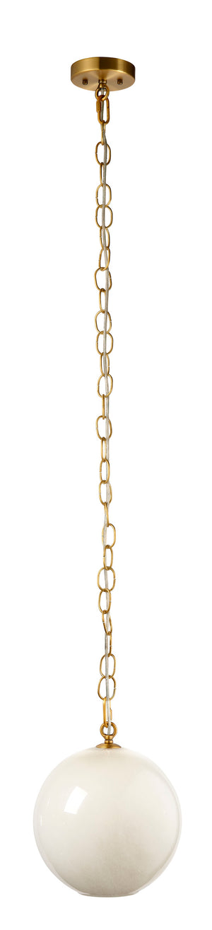 Camber 1-Light Blown Glass Pendant, Taupe