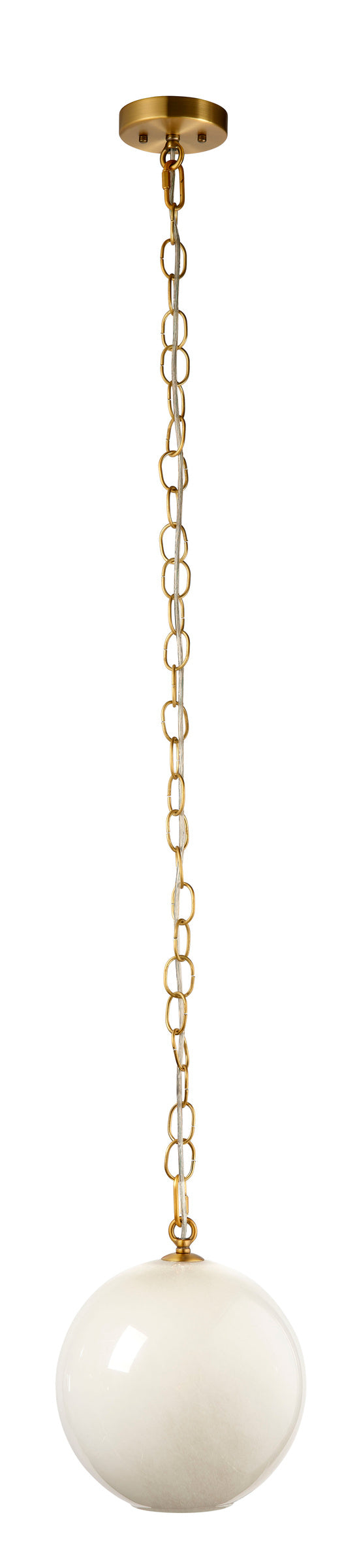 Camber 1-Light Blown Glass Pendant, Taupe