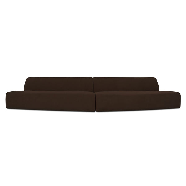 Moe's Naomi 2-Piece Convex Modular Sectional - Dark Brown