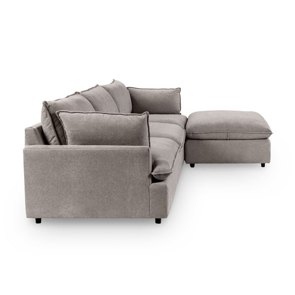 Caplan 4-Piece Modular Sectional in Elite-Charcoal