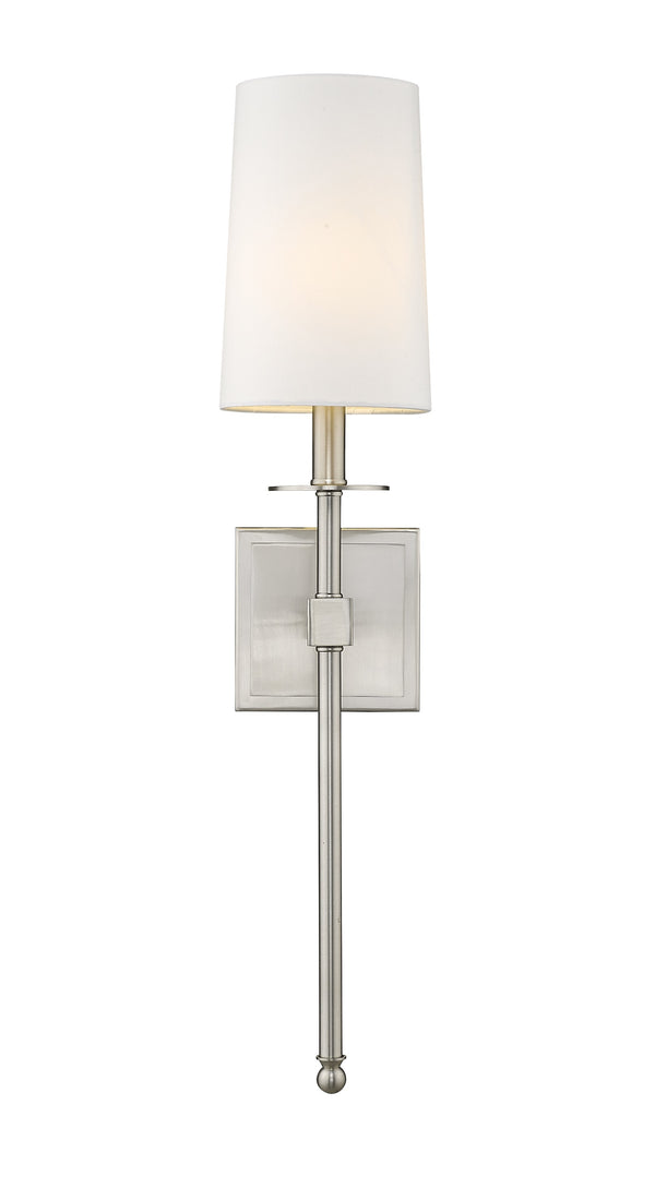 Camila 1 Light Wall Sconce in Brushed Nickel Finish