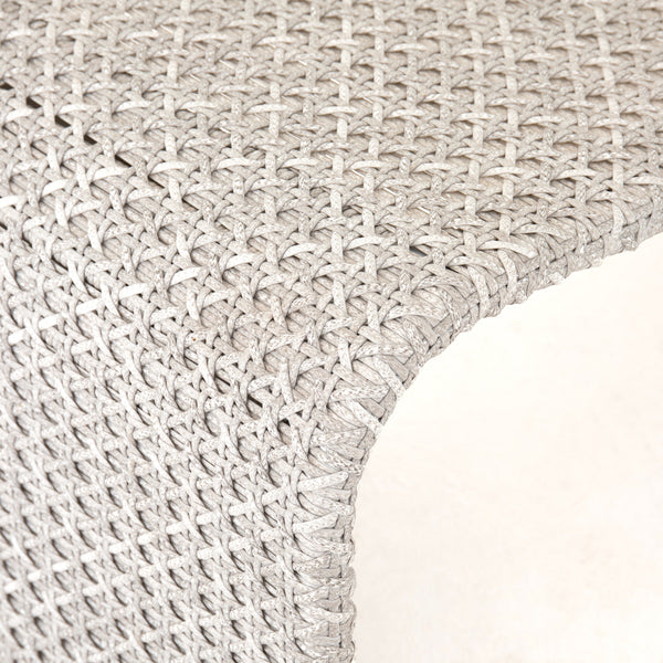 Paige Outdoor Woven Chaise-Brushed Grey