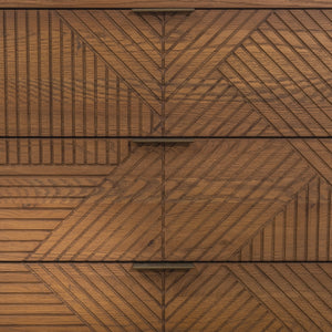Santa Clara Solid Wood Dresser with Art Deco Carved Design