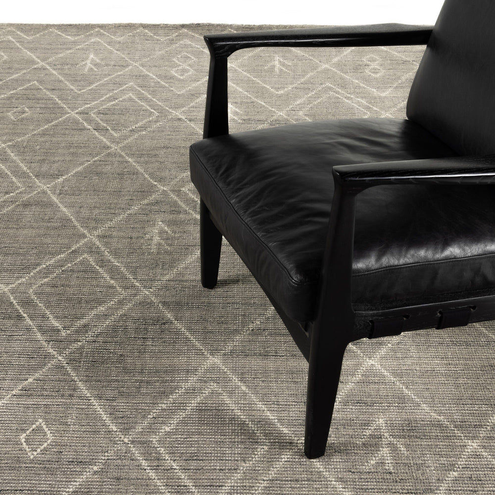 Nador Moroccan Hand Knotted Rug - Nador Grey