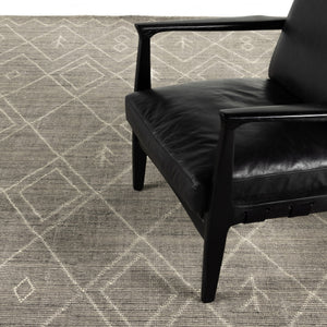 Nador Moroccan Hand Knotted Rug - Nador Grey