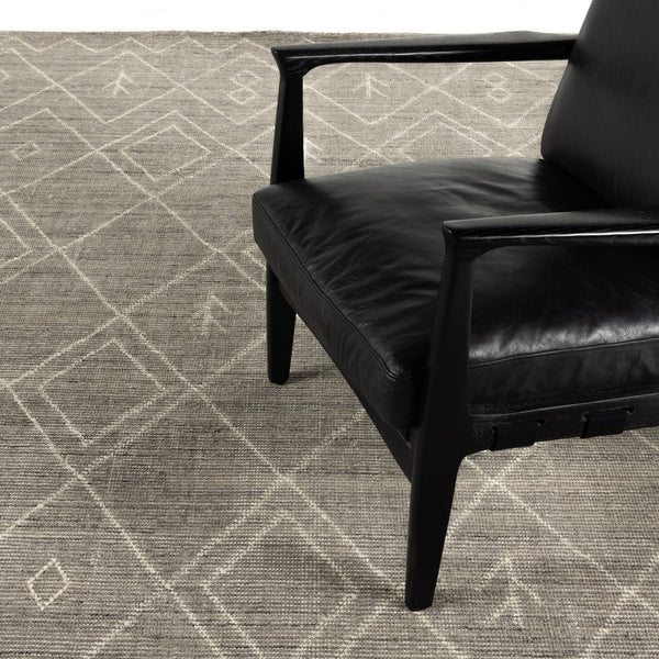 Nador Moroccan Hand Knotted Rug - Nador Grey