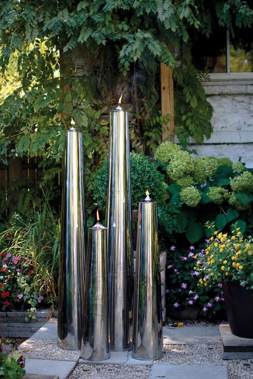 Stainless Steel Column Candle Vase